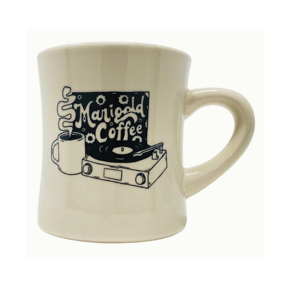 Record Player mug - Marigold Coffee