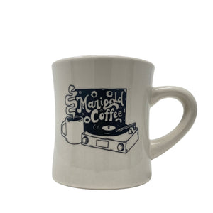 Record Player mug - Marigold Coffee